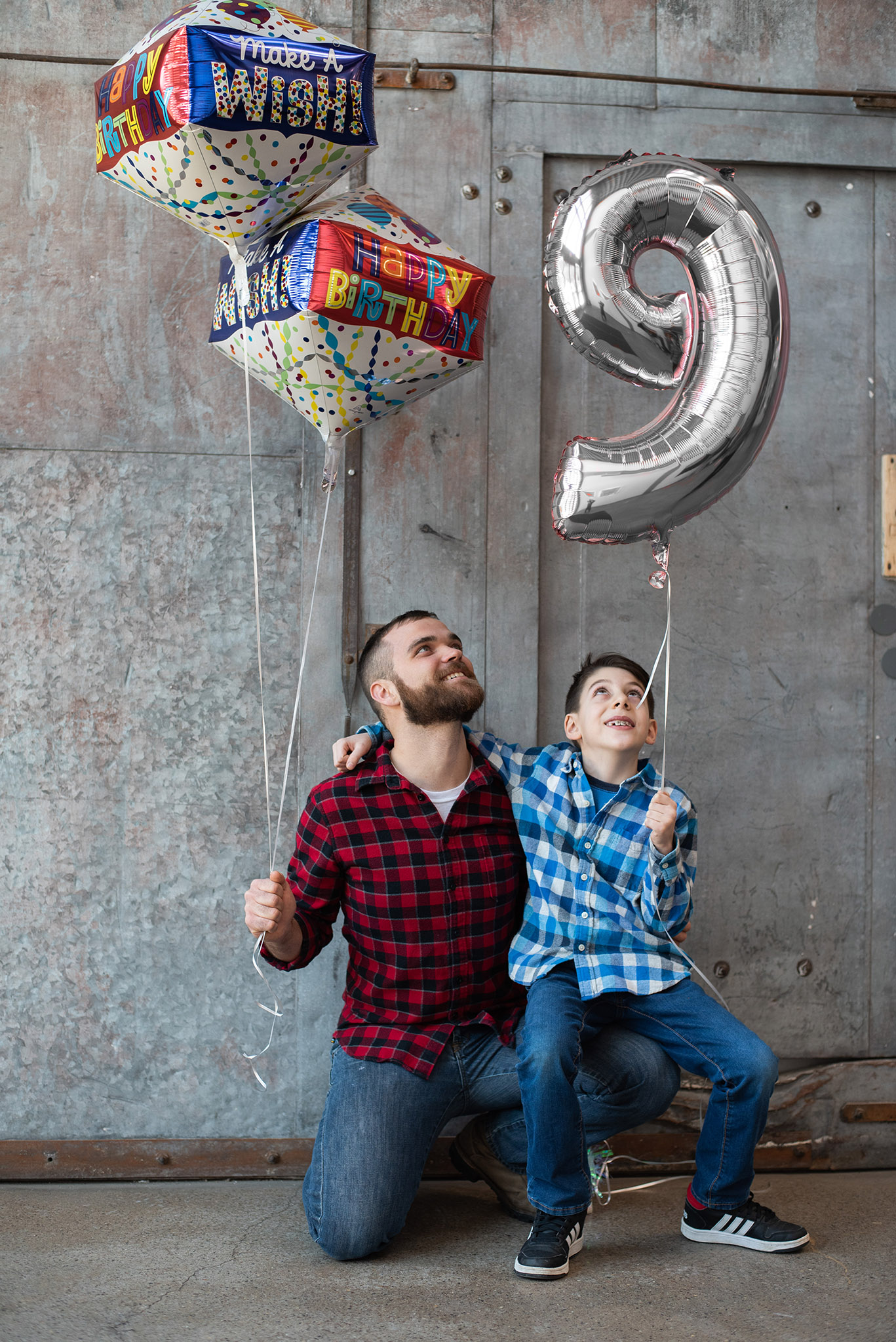 Balónek fóliový narozeniny číslo 9 stříbrný 86cm